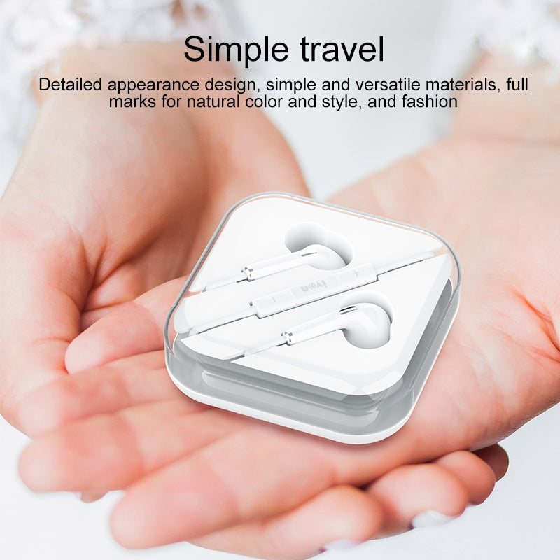 IVON E51 3.5mm Wired Earphones Intelligent Noise Reduction Headphones with Mic IVON E51 3.5mm Wired Earphones Intelligent Noise Reduction Headphones with Mic